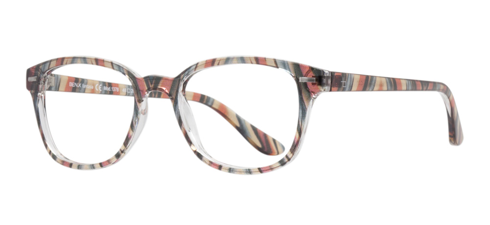 BENX FANTASIA Eyeglasses Teenage Woman Rectangular Full-Rimmed Grilamid (TR90) Unfiltered BXFNTS 1378-C.21